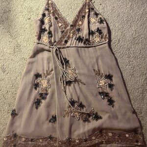 Altar’d State wrap dress with sequin and beading embellishments size XS